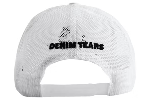 Denim Tears Cotton Wreath Southern Man Trucker Hat - White